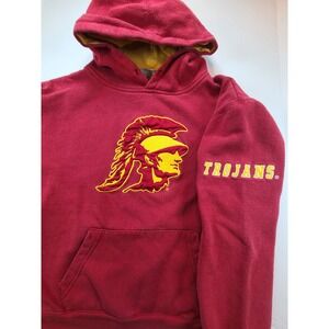 Stadium Athletics Mens USC Trojans Hoodie Large Red Pullover Football Team NCAA